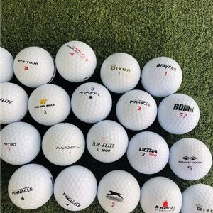 100 Clean Used Golf Balls – Assorted Brands (4A/5A Condition)